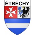 Stickers coat of arms étréchy adhesive sticker