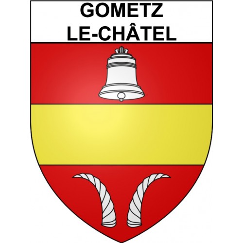 Stickers coat of arms Gometz-le-Châtel adhesive sticker