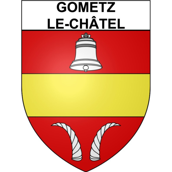 Gometz-le-Châtel Sticker wappen, gelsenkirchen, augsburg, klebender aufkleber