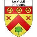 Stickers coat of arms La Ville-du-Bois adhesive sticker