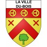 Stickers coat of arms La Ville-du-Bois adhesive sticker
