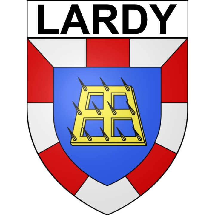 Stickers coat of arms Lardy adhesive sticker