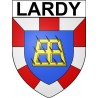 Stickers coat of arms Lardy adhesive sticker