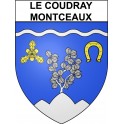 Stickers coat of arms Le Coudray-Montceaux adhesive sticker