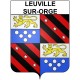 Leuville-sur-Orge 91 ville Stickers blason autocollant adhésif