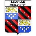 Stickers coat of arms Leuville-sur-Orge adhesive sticker