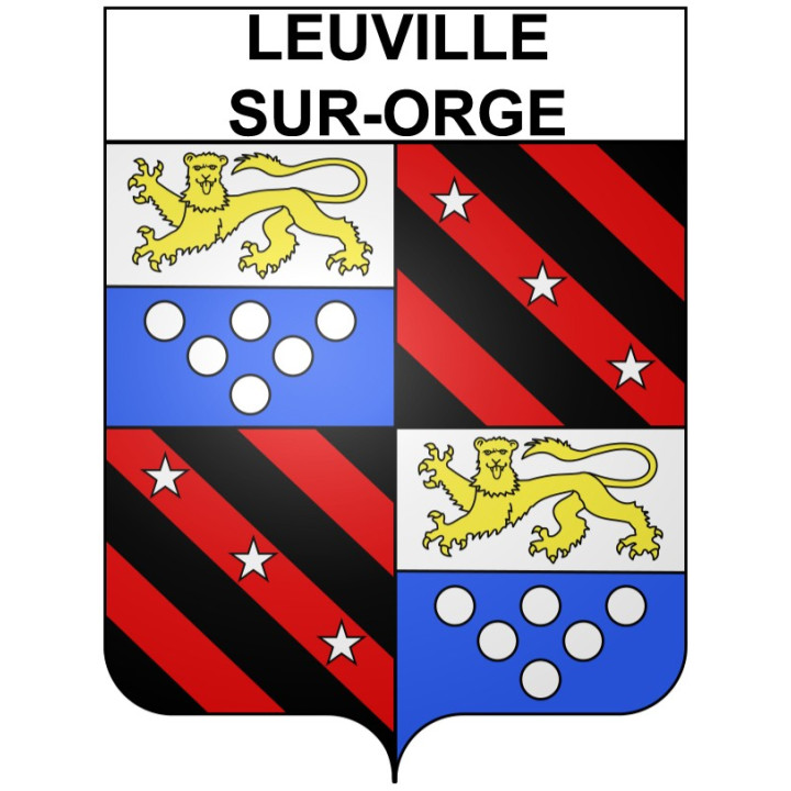 Leuville-sur-Orge 91 ville Stickers blason autocollant adhésif