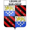 Leuville-sur-Orge Sticker wappen, gelsenkirchen, augsburg, klebender aufkleber