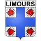 Pegatinas escudo de armas de Limours adhesivo de la etiqueta engomada