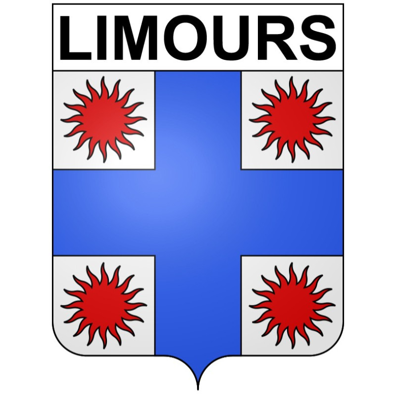 Stickers coat of arms Limours adhesive sticker