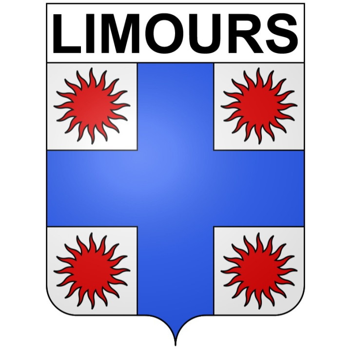 Stickers coat of arms Limours adhesive sticker
