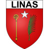 Pegatinas escudo de armas de Linas adhesivo de la etiqueta engomada