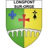 Longpont-sur-Orge 91 ville Stickers blason autocollant adhésif