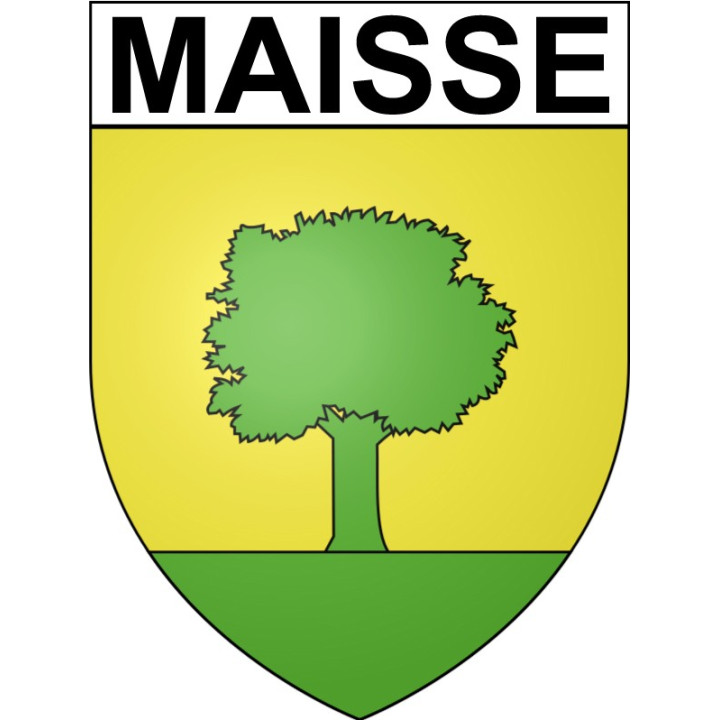 Pegatinas escudo de armas de Maisse adhesivo de la etiqueta engomada