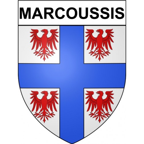 Marcoussis Sticker wappen, gelsenkirchen, augsburg, klebender aufkleber
