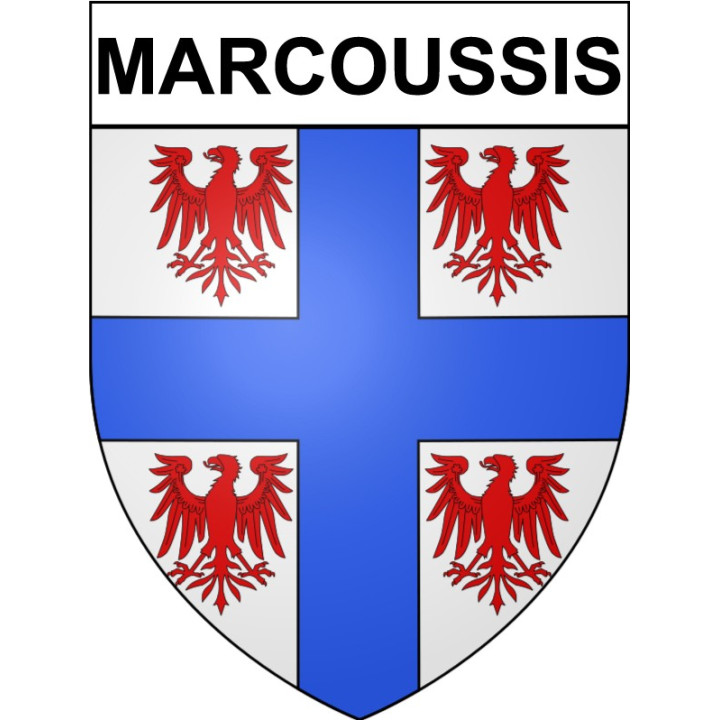 Stickers coat of arms Marcoussis adhesive sticker