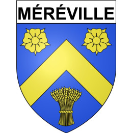 Stickers coat of arms Méréville adhesive sticker