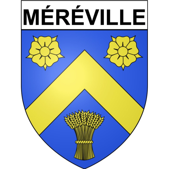 Méréville 91 ville Stickers blason autocollant adhésif