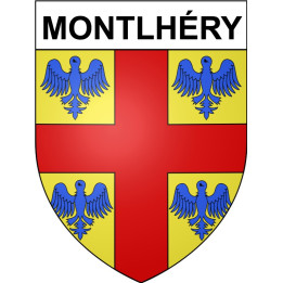 Montlhéry Sticker wappen, gelsenkirchen, augsburg, klebender aufkleber