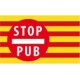 stop pub advertising catalan sticker