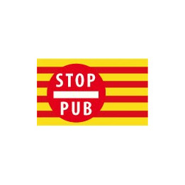 stop pub publicité catalan autocollant