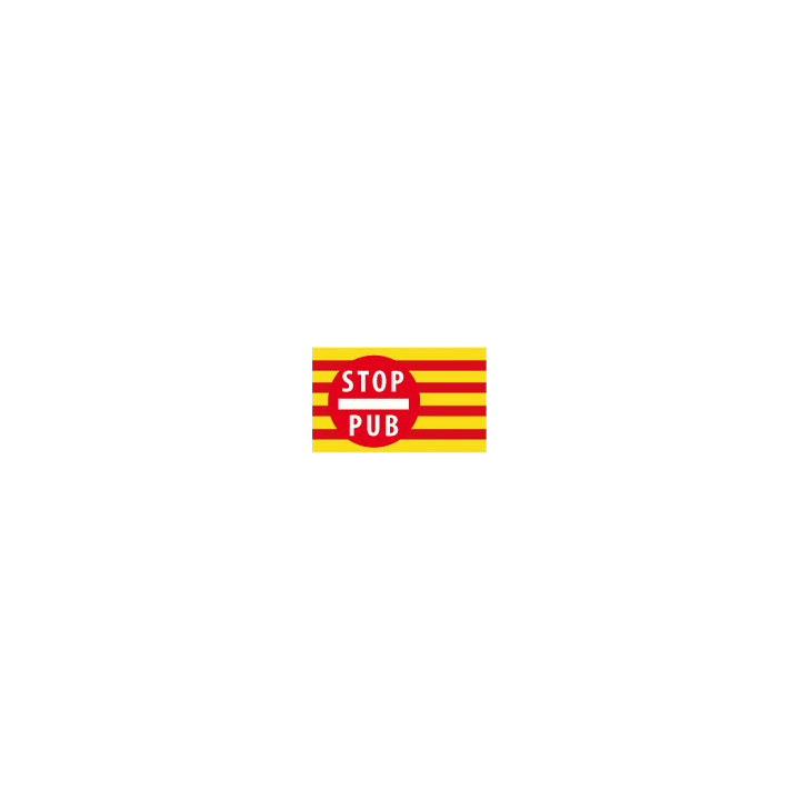stop pub publicité catalan autocollant