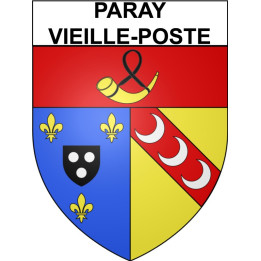 Pegatinas escudo de armas de Paray-Vieille-Poste adhesivo de la etiqueta engomada