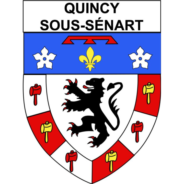 Quincy-sous-Sénart Sticker wappen, gelsenkirchen, augsburg, klebender aufkleber