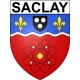 Saclay Sticker wappen, gelsenkirchen, augsburg, klebender aufkleber