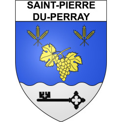 Pegatinas escudo de armas de Saint-Pierre-du-Perray adhesivo de la etiqueta engomada