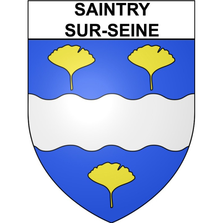 Pegatinas escudo de armas de Saintry-sur-Seine adhesivo de la etiqueta engomada