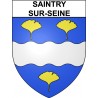 Pegatinas escudo de armas de Saintry-sur-Seine adhesivo de la etiqueta engomada