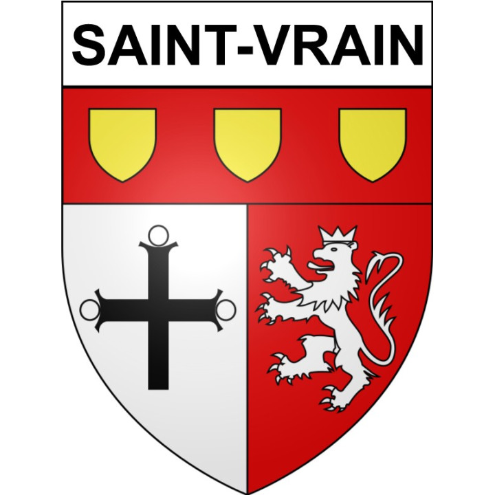 Saint-Vrain Sticker wappen, gelsenkirchen, augsburg, klebender aufkleber