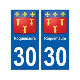 30 Roquemaure blason ville autocollant plaque stickers