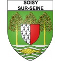 Soisy-sur-Seine Sticker wappen, gelsenkirchen, augsburg, klebender aufkleber
