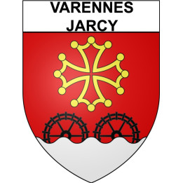 Stickers coat of arms Varennes-Jarcy adhesive sticker