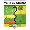Vert-le-Grand 91 ville Stickers blason autocollant adhésif