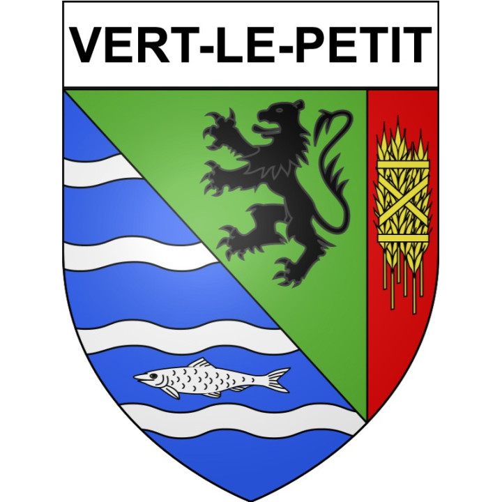 Vert-le-Petit 91 ville Stickers blason autocollant adhésif