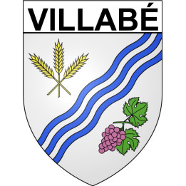 Villabé Sticker wappen, gelsenkirchen, augsburg, klebender aufkleber