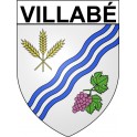 Villabé 91 ville Stickers blason autocollant adhésif