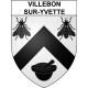 Pegatinas escudo de armas de Villebon-sur-Yvette adhesivo de la etiqueta engomada