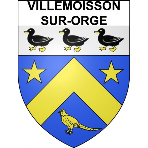 Villemoisson-sur-Orge 91 ville Stickers blason autocollant adhésif