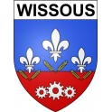 Wissous 91 ville Stickers blason autocollant adhésif