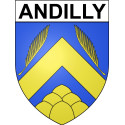 Andilly Sticker wappen, gelsenkirchen, augsburg, klebender aufkleber