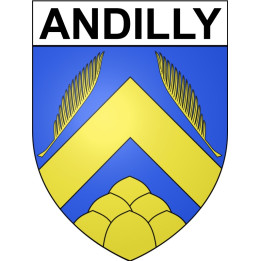 Andilly 95 ville Stickers blason autocollant adhésif