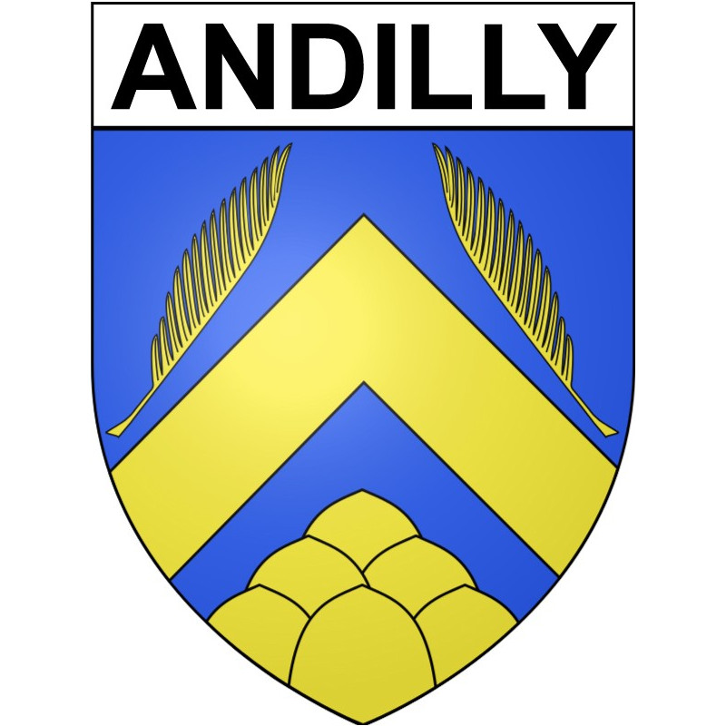 Andilly Sticker wappen, gelsenkirchen, augsburg, klebender aufkleber