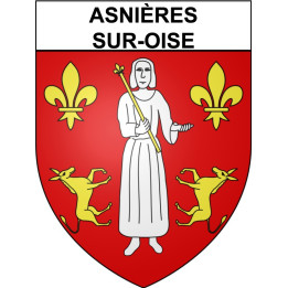 Stickers coat of arms Asnières-sur-Oise adhesive sticker