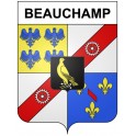 Pegatinas escudo de armas de Beauchamp adhesivo de la etiqueta engomada