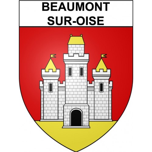 Beaumont-sur-Oise Sticker wappen, gelsenkirchen, augsburg, klebender aufkleber