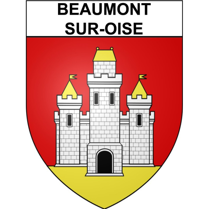 Beaumont-sur-Oise Sticker wappen, gelsenkirchen, augsburg, klebender aufkleber